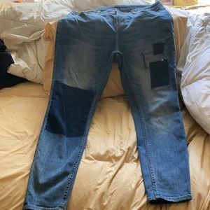 H&M plus patchwork  skinny